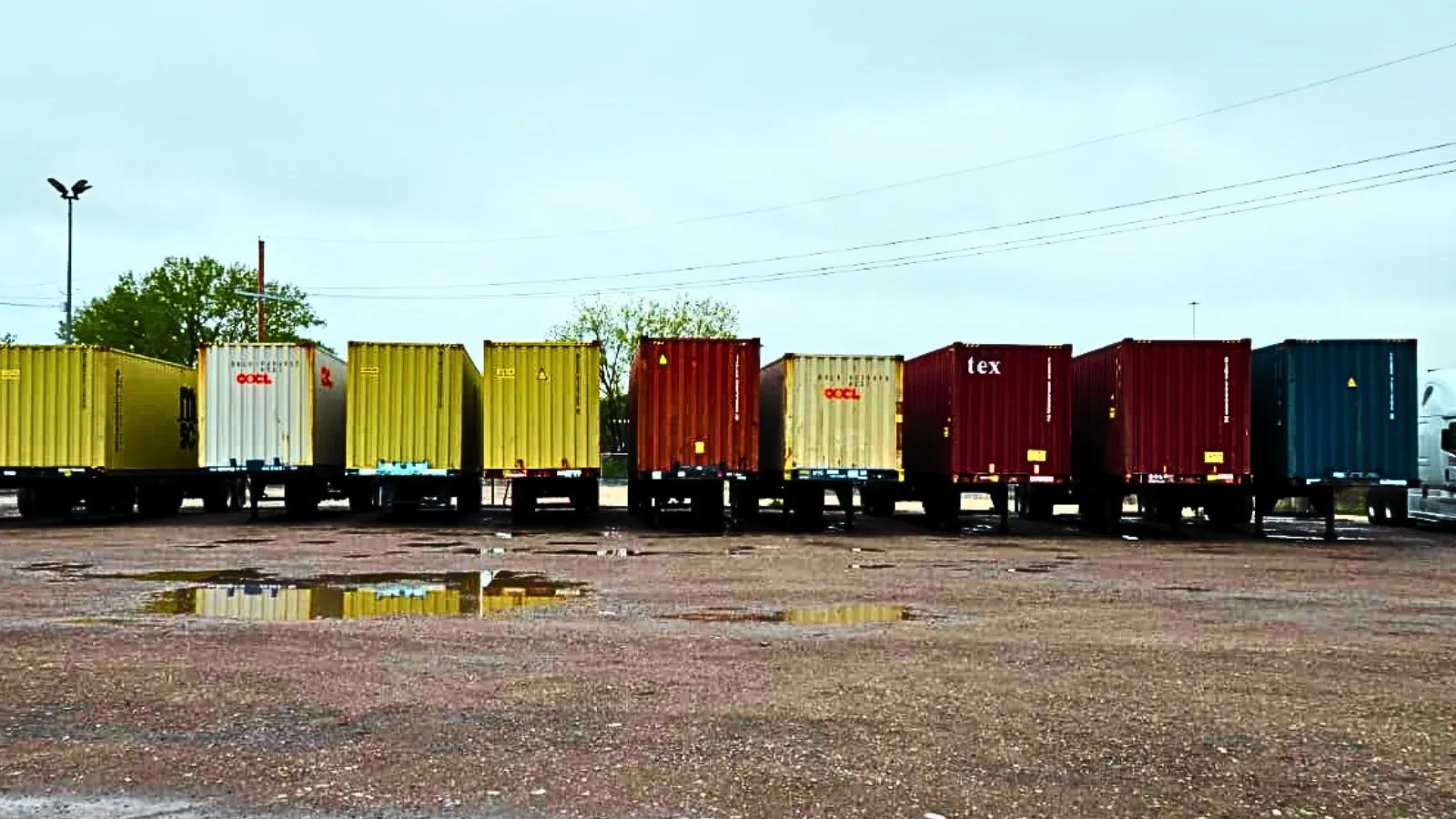Containers and yard